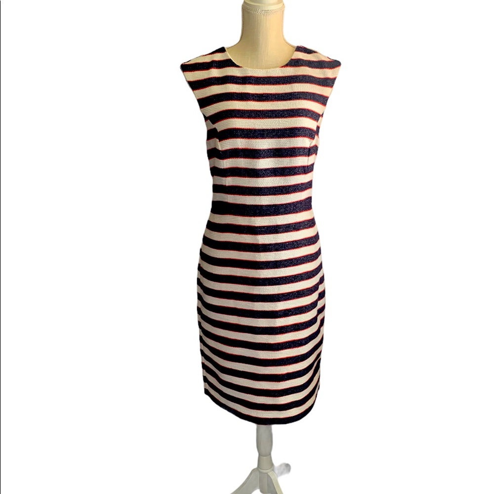 Banana Republic stripes tweed sheath dress
